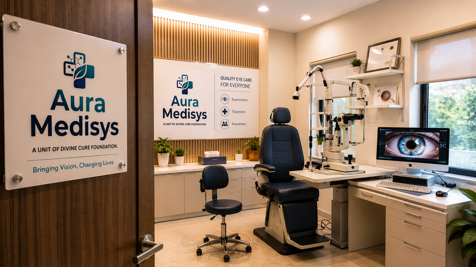 Eye clinic illustration